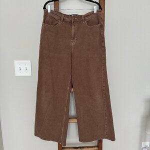 Hollister Jeans |Ultra High-Rise Brown Wide Leg